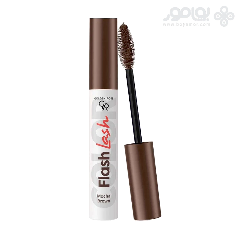 ریمل رنگی گلدن رز مدل FLASH LASH رنگ CHOCOLATE حجم 9 میل