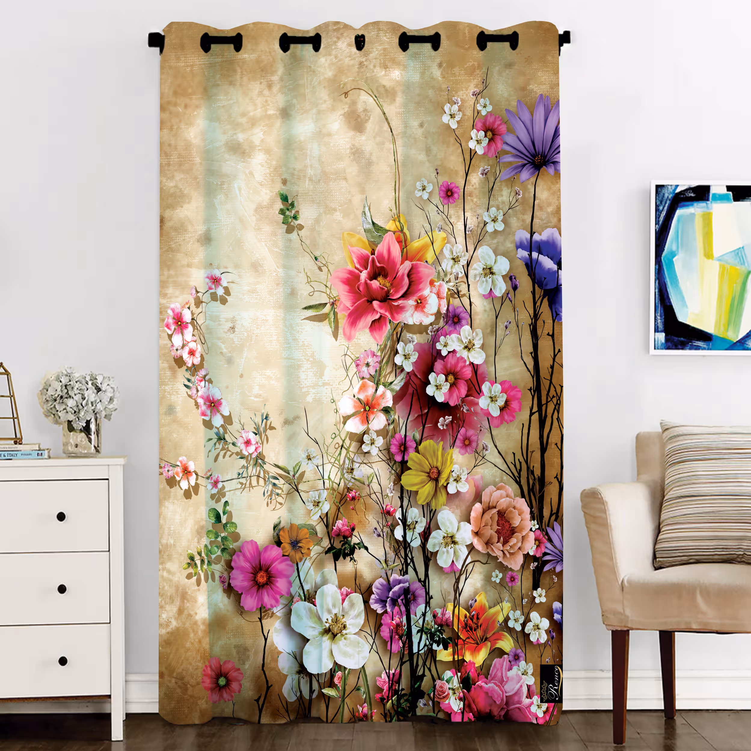 پرده مدل C3-50826 سایز 290x140 سانتی متر 