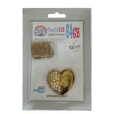 فلش مموری پرلیت یو اس بی مدل قلب W-02 ظرفیت 64 گیگابایت