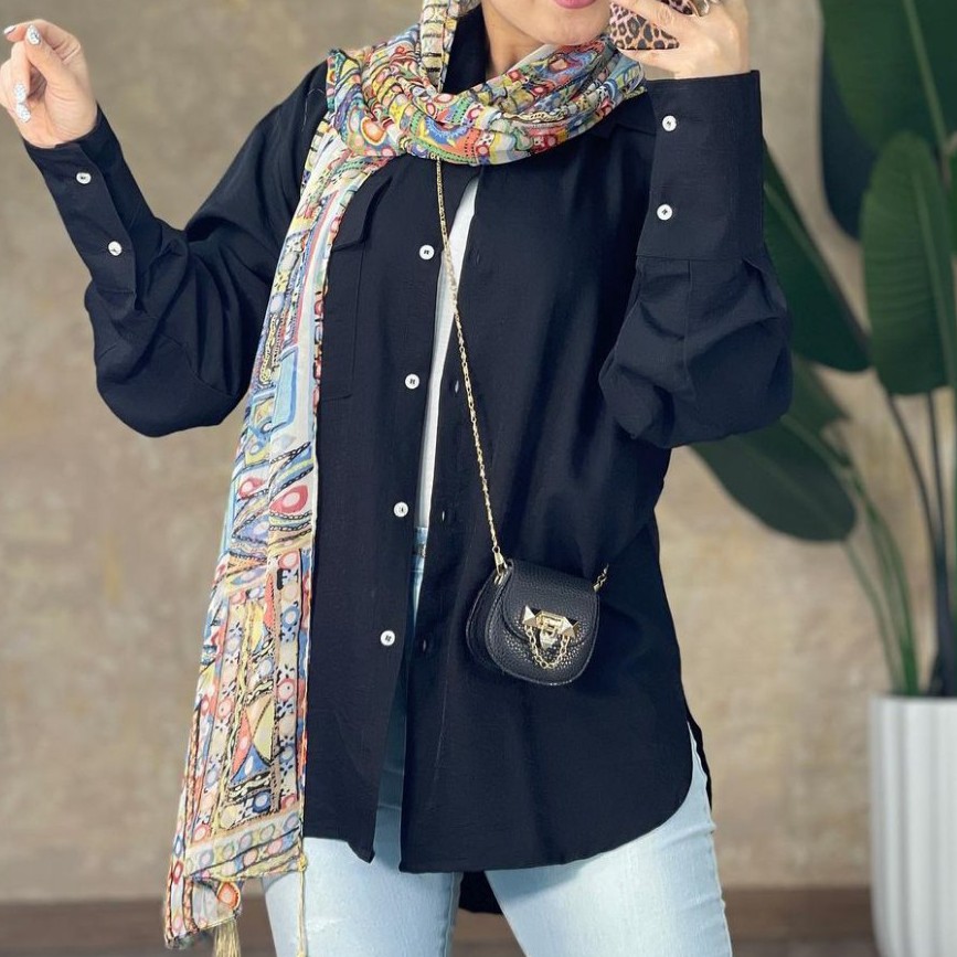 شومیز مانتویی مازراتی گرم بالا