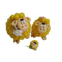 مجسمه طرح گوسفند مدل TA03 مجموعه 3 عددی