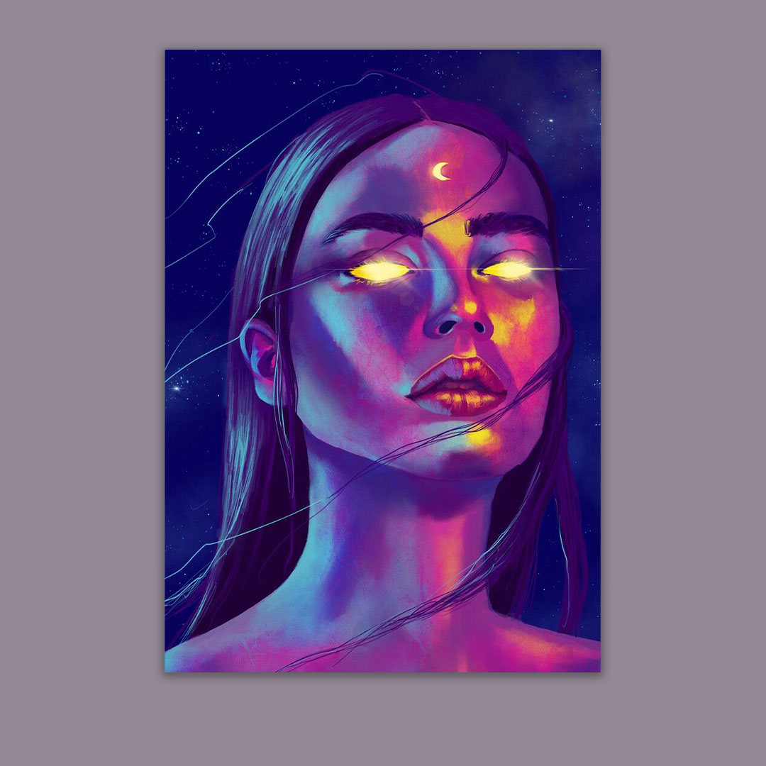 تابلو بوم مدل دختر کد VND-30