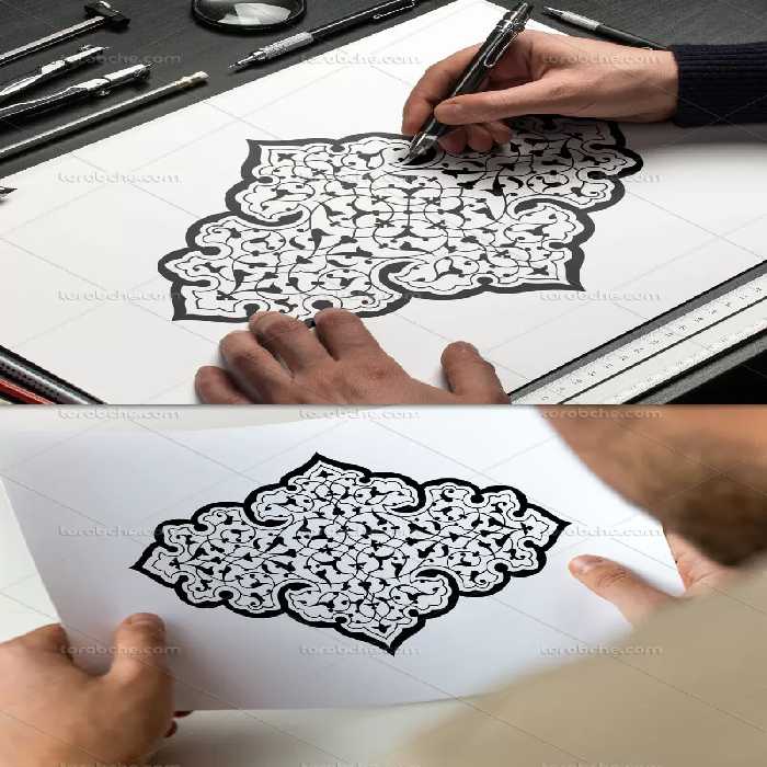 وکتور ترنج اسلیمی قدیمی | گرافیک با طعم تربچه