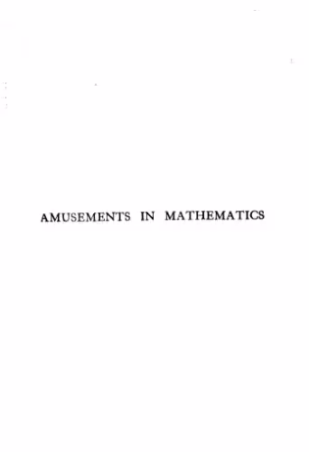 خرید و دانلود نسخه کامل کتاب Amusements in mathematics