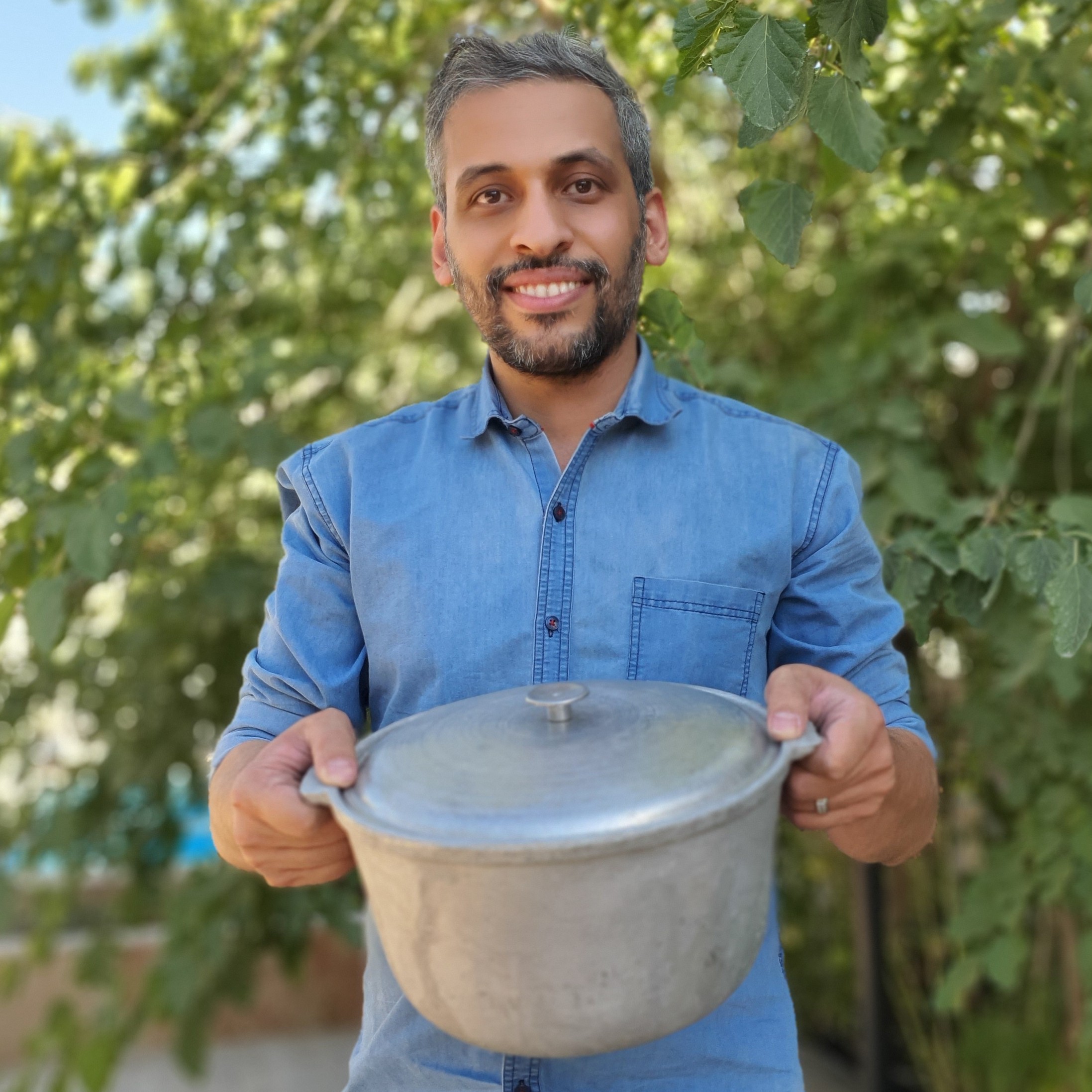 قابلمه روسی سفید 7 لیتری آلومینیوم خشک و بدون روکش شیمیایی سایز بزرگ قابلمه ، قازن ، ساج ، تابه ، ماهیتابه ، آقای سنگی