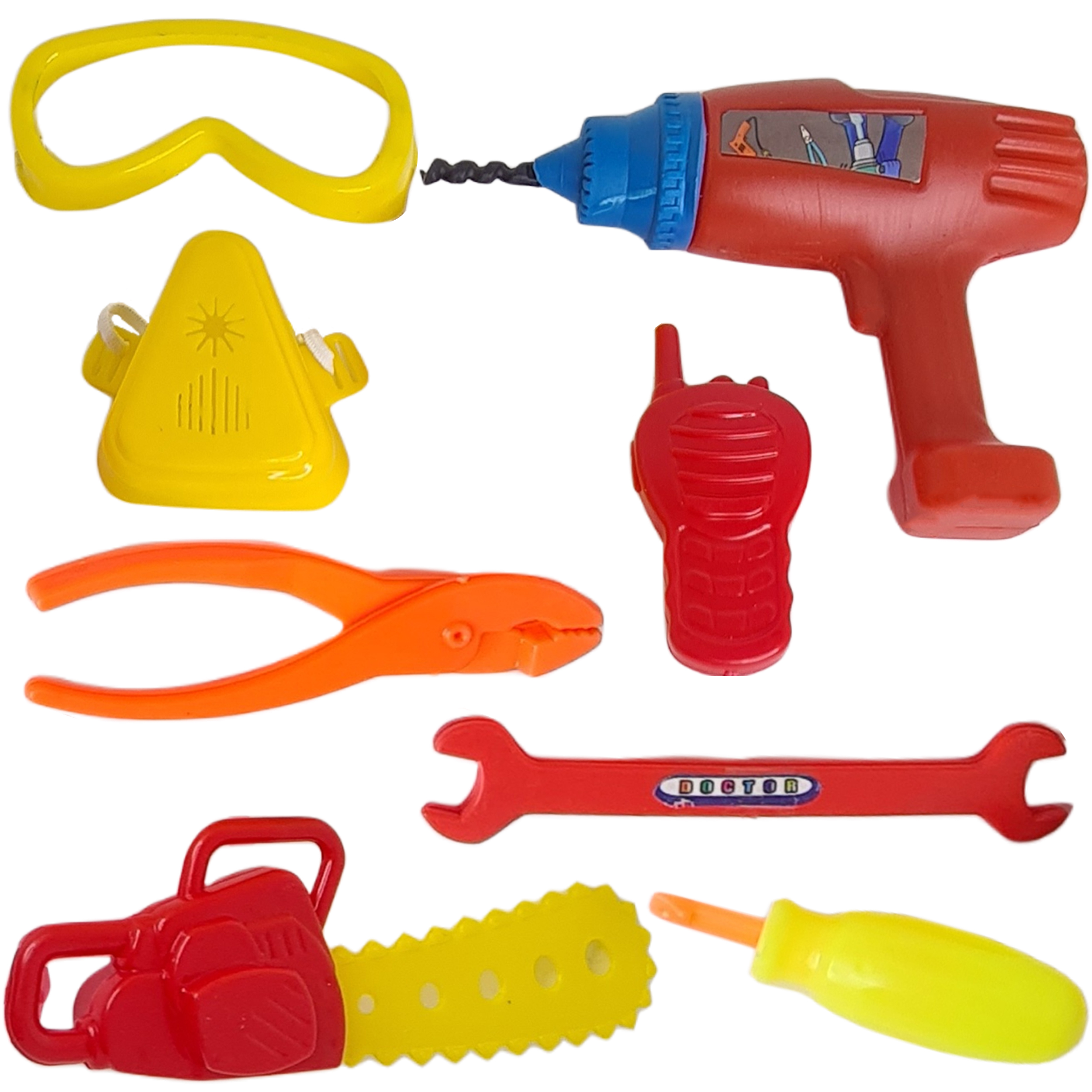 ست اسباب بازی ابزار مدل mechanical man مجموعه 8 عددی