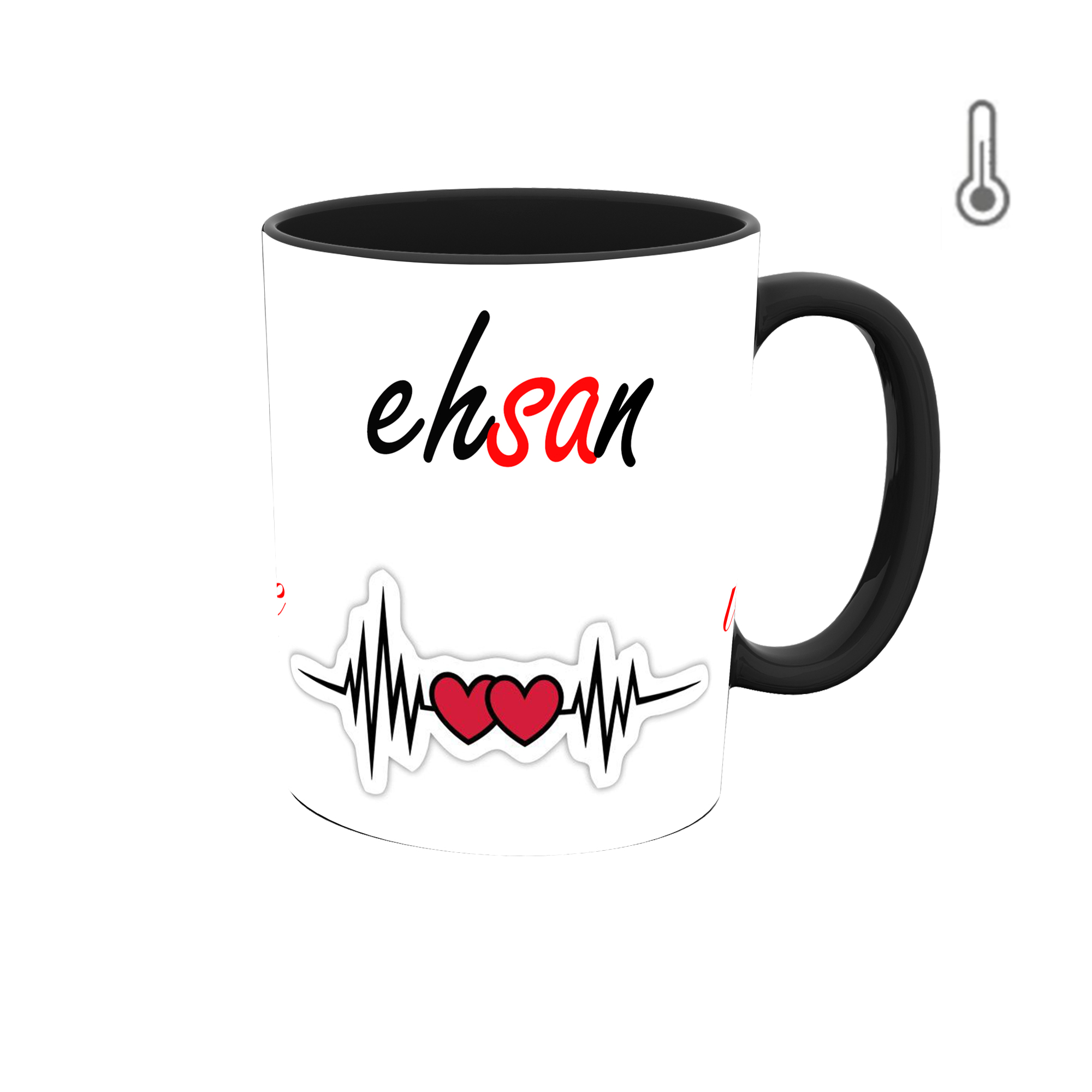 ماگ حرارتی طرح اسم احسان