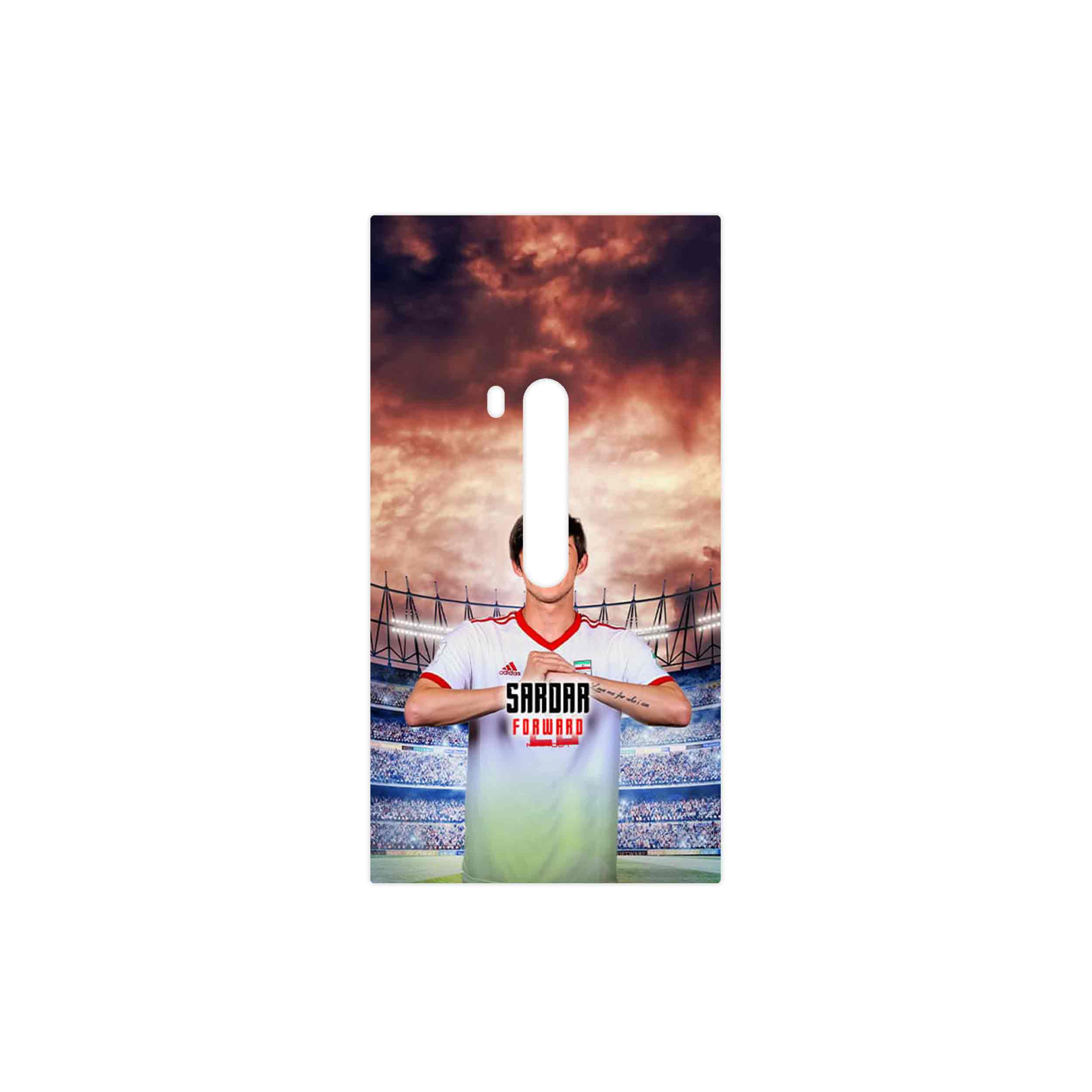 برچسب پوششی ماهوت مدل Sardar Azmoun مناسب برای گوشی موبایل نوکیا Lumia 920