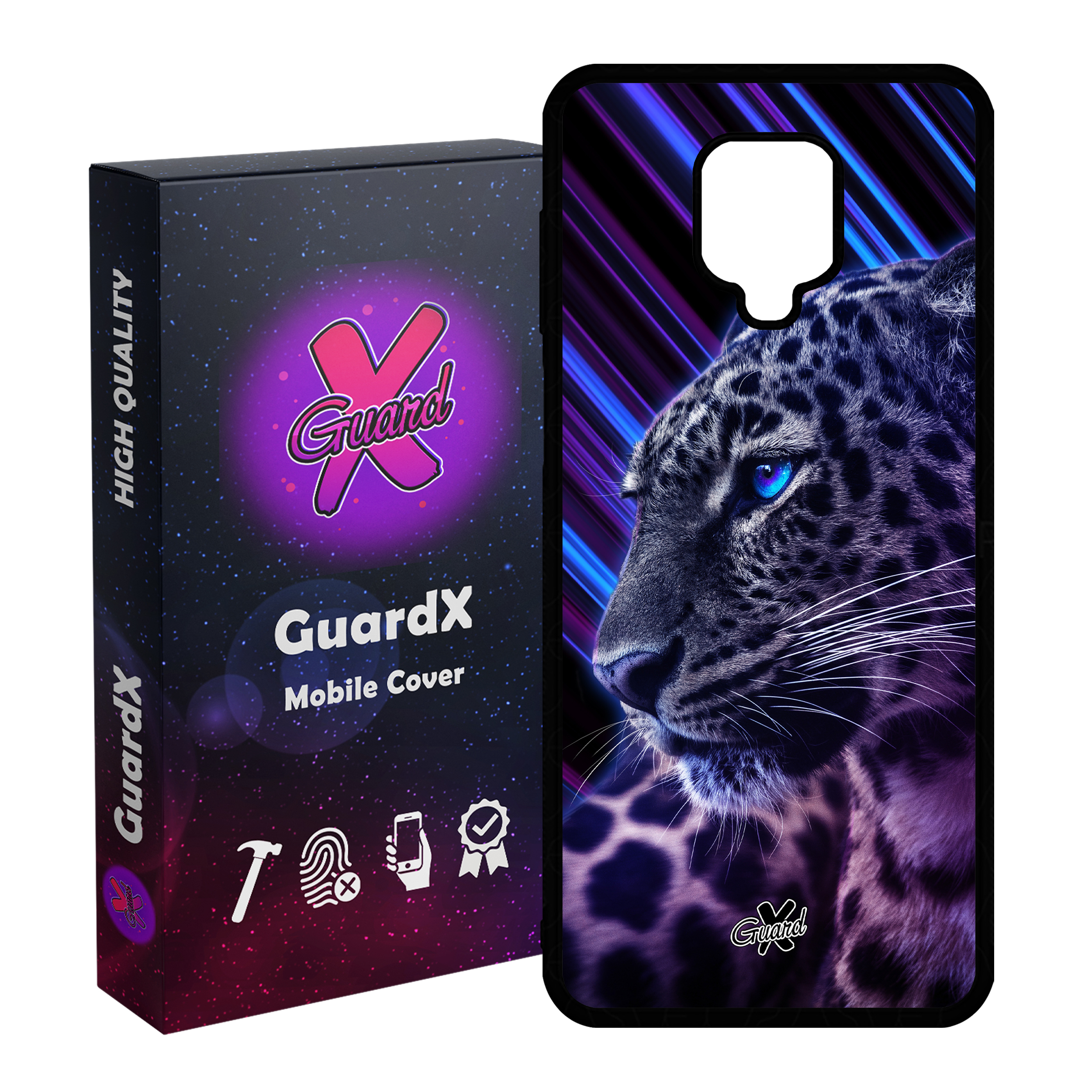 کاور گارد ایکس طرح Leopard مدل Glass10206 مناسب برای گوشی موبایل شیائومی Redmi Note 9S / Note 9 Pro / Note 9 Pro Max