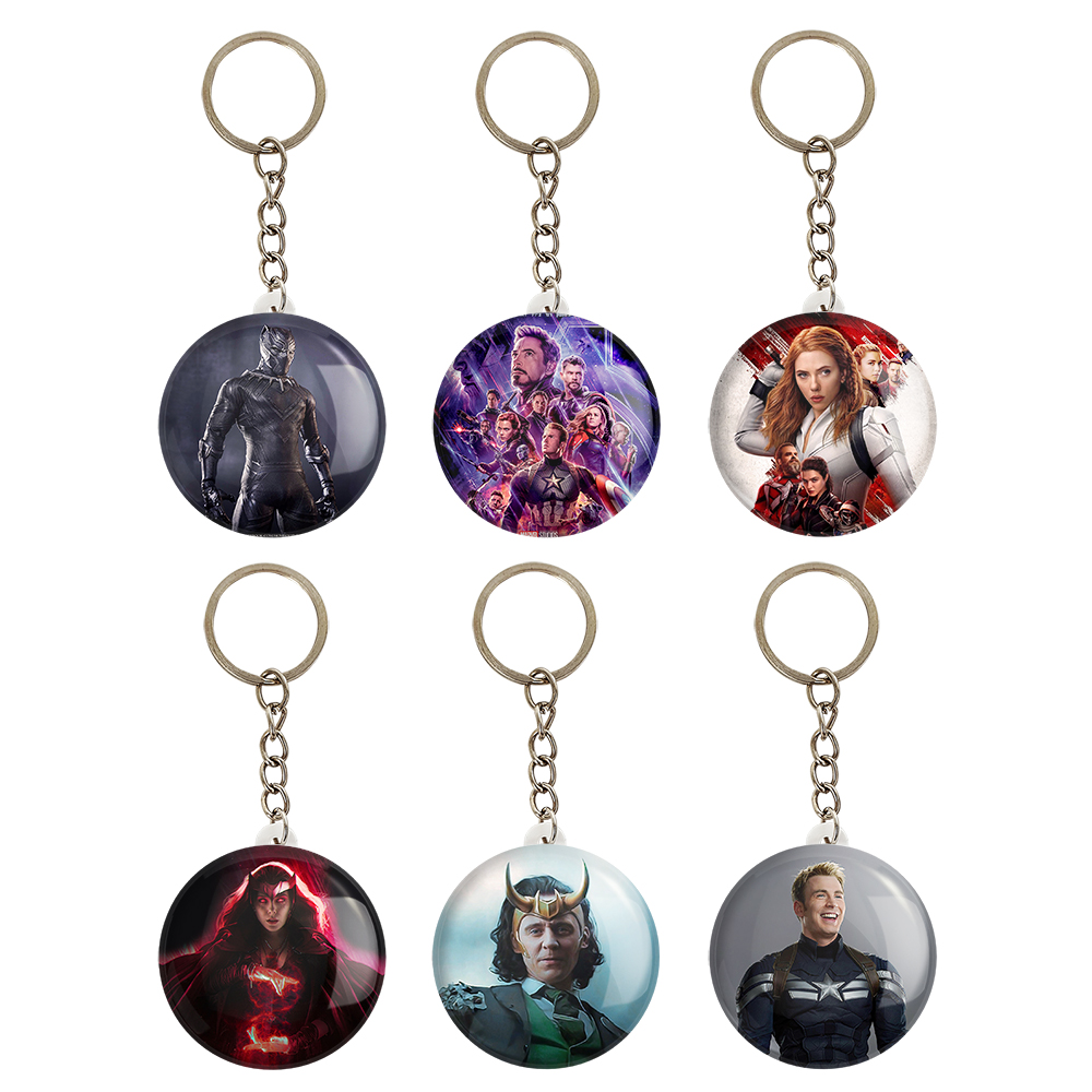 جاکلیدی خندالو مدل مارول Marvel کد 1117A مجموعه 6 عددی