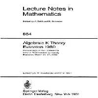 خرید و دانلود نسخه کامل کتاب Algebraic K-Theory. Proc. conf. Evanston, 1980
