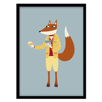 قیمت و خرید ‌‌‌‌تابلو دکوراتیو اتاق کودک مدل روباه کد 2229