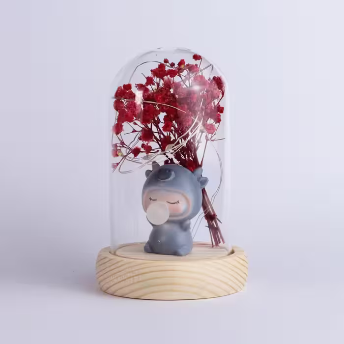 استند استوانه ای عروسکی قرمز کد 7501