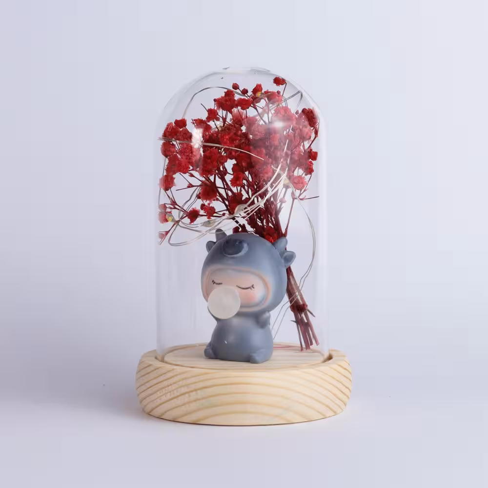 استند استوانه ای عروسکی قرمز کد 7501