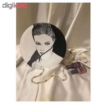 بشقاب دیوارکوب سفالی طرح ماوی کد 31011