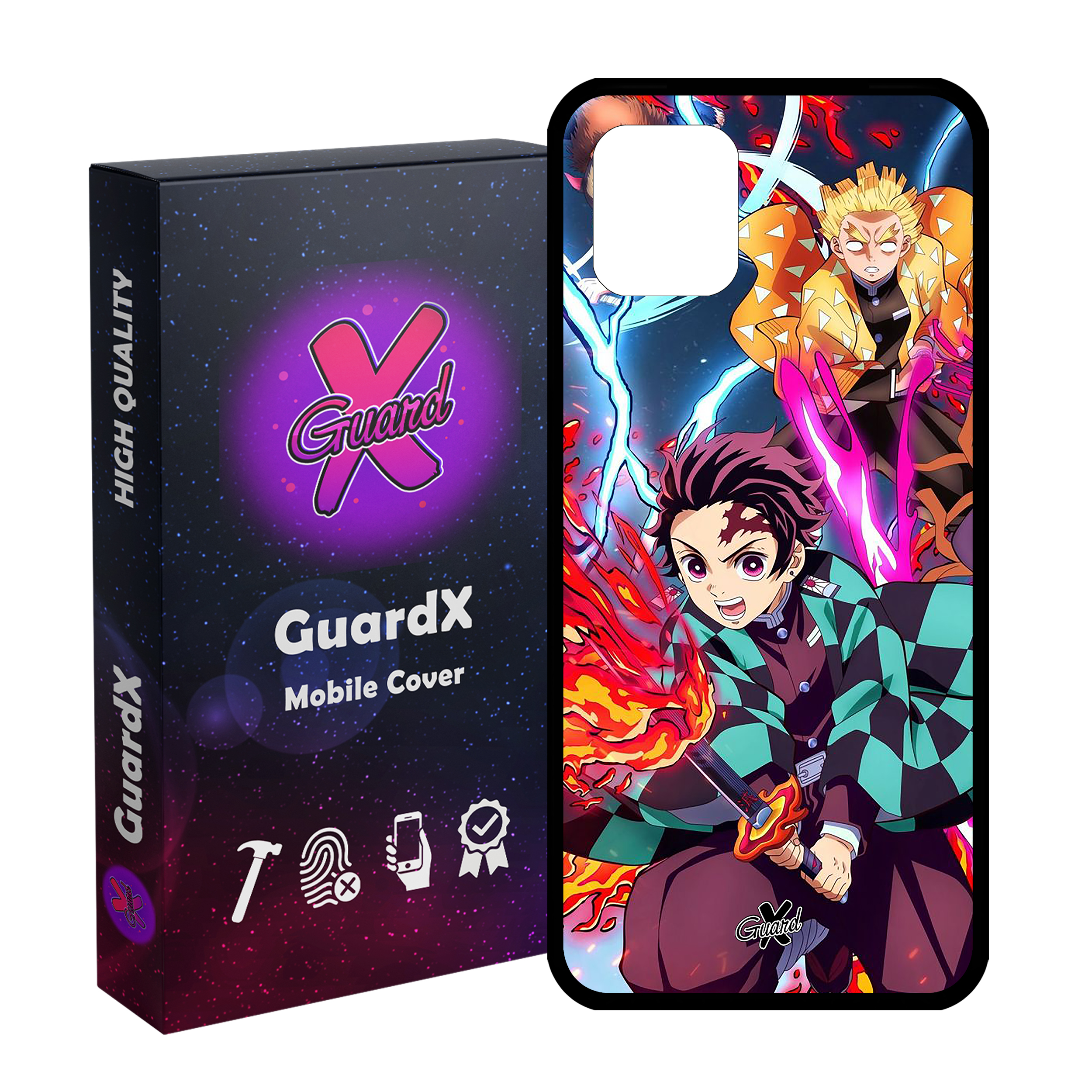 کاور گارد ایکس طرح Demon Slayer Anime مدل Glass10548 مناسب برای گوشی موبایل سامسونگ Galaxy Note 10 Lite / A81