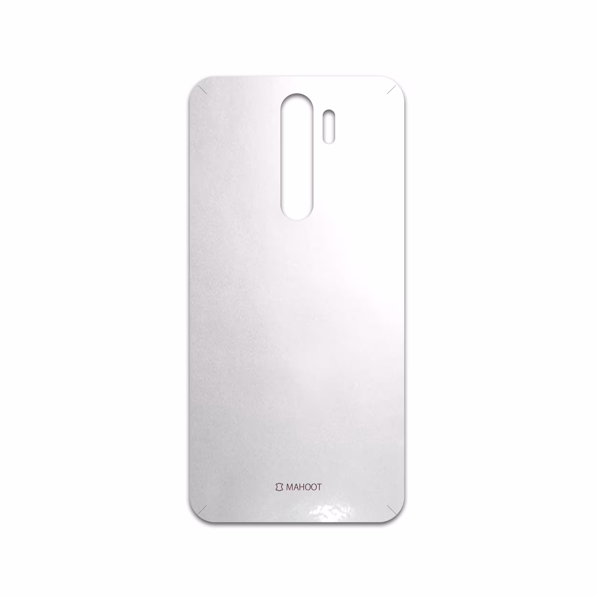 برچسب پوششی ماهوت مدل Metallic-White مناسب برای گوشی موبایل شیائومی Redmi Note 8 Pro
