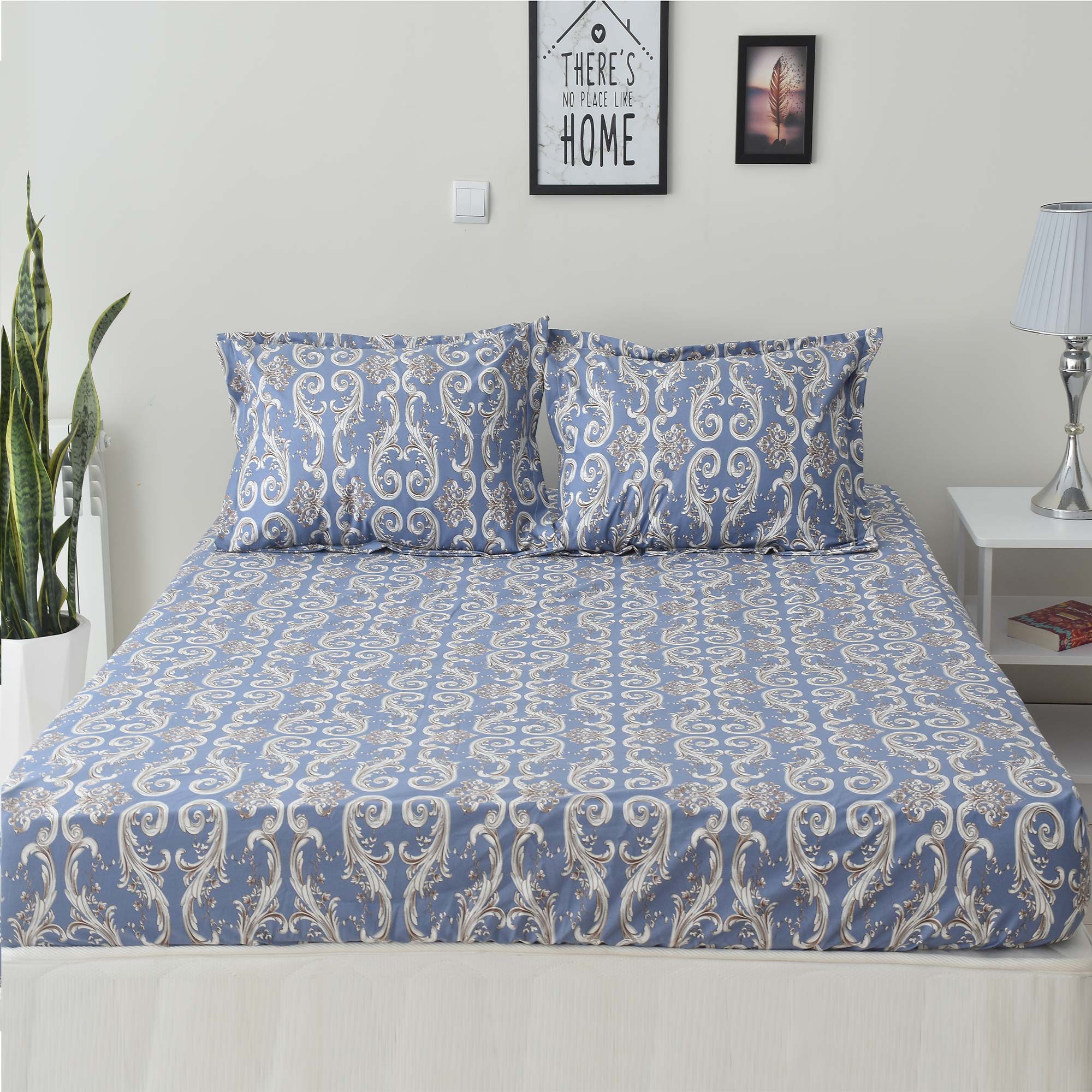 سرویس ملحفه بومرنگ مدل Candle-160 دونفره 3 تکه