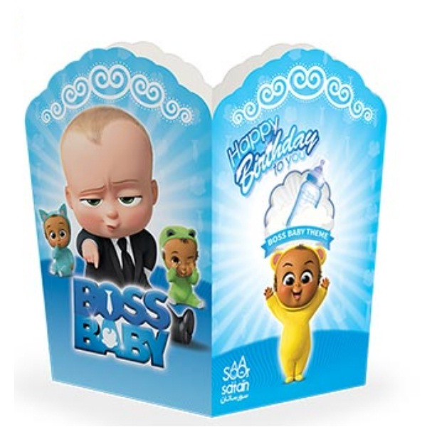 ظرف پاپ کورن مدل بچه رئیس مجموعه 10 عددی