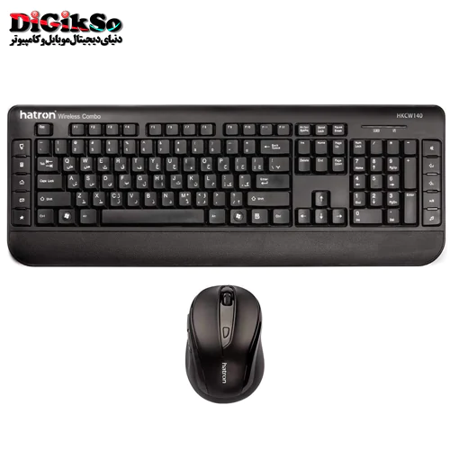 کیبورد و ماوس بی سیم هترون مدل HKCW140