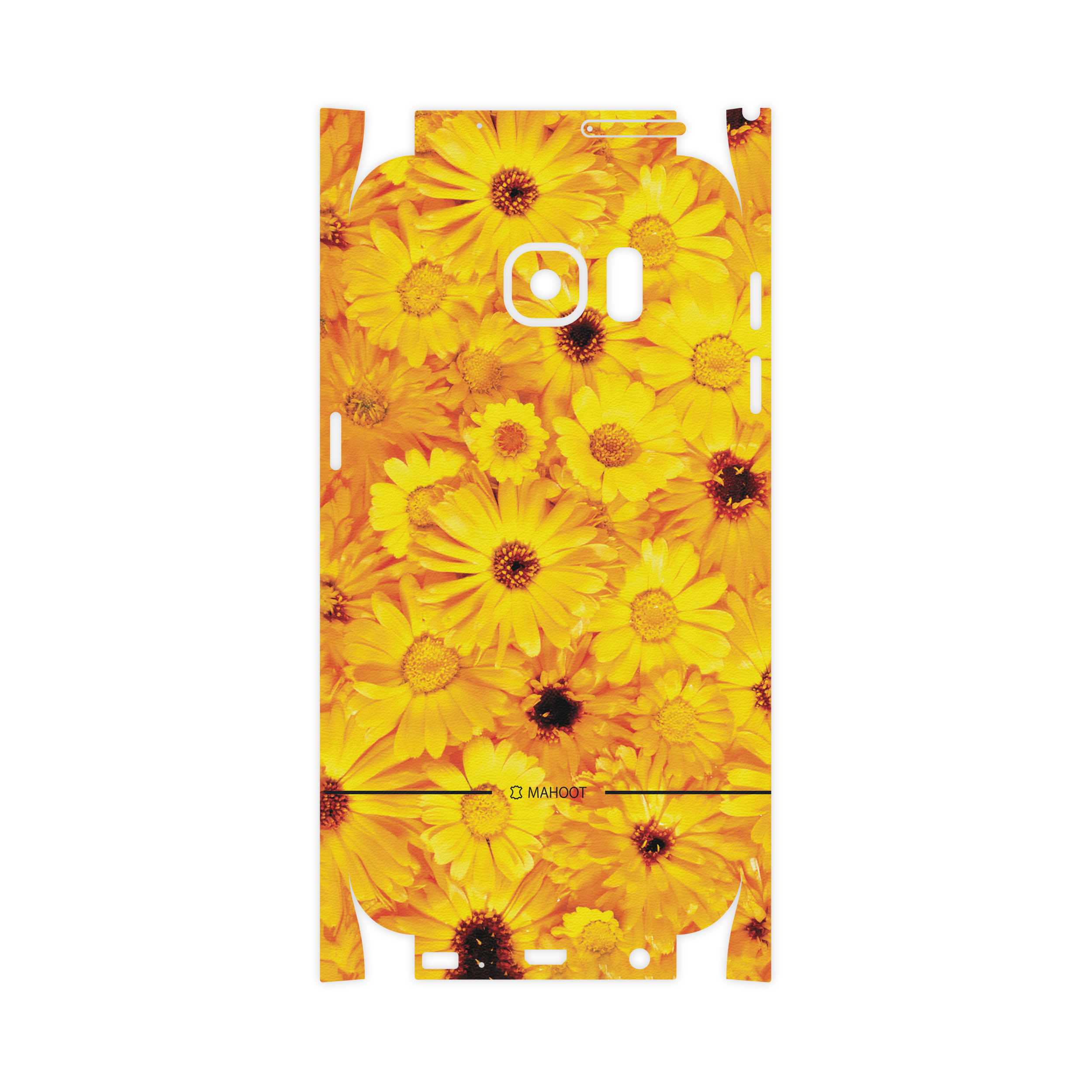 برچسب پوششی ماهوت مدل Yellow-Flower-FullSkin مناسب برای گوشی موبایل سامسونگ Galaxy S7