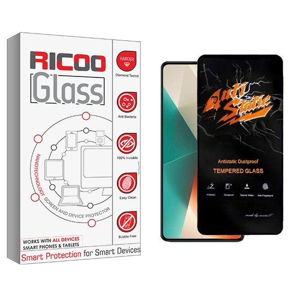 محافظ صفحه نمایش ریکو مدل RiC2 Antistatic مناسب برای گوشی موبایل شیائومی Redmi note 13 | کالا برتری