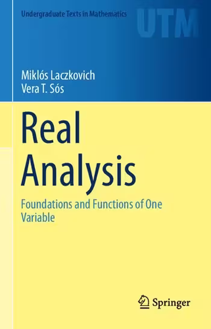 خرید و دانلود نسخه کامل کتاب Real Analysis: Foundations and Functions of One Variable
