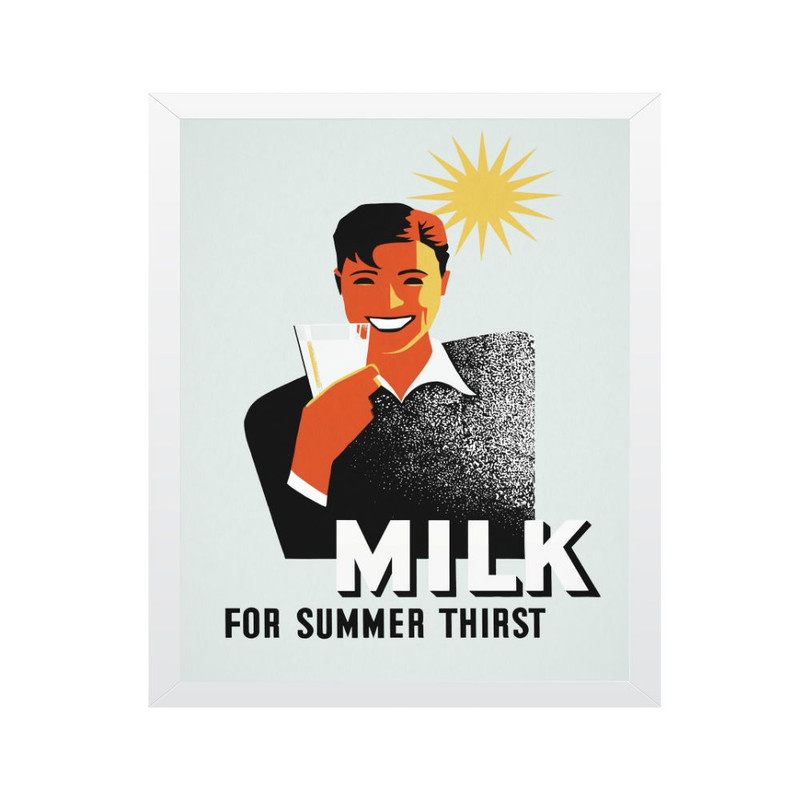 تابلو مدل شیر بنوشید | دنیای قاب