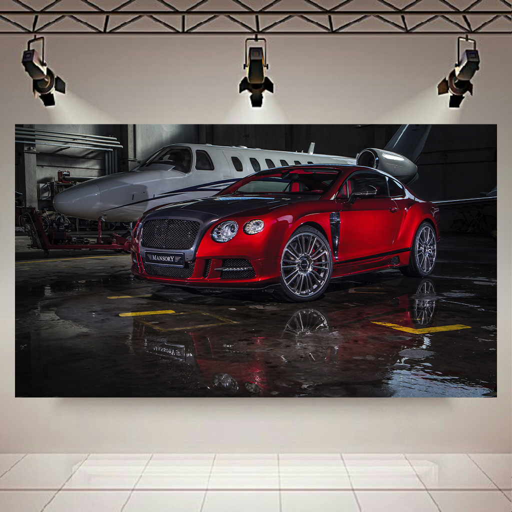 تابلو شاسی طرح ماشین مدل بنتلی کنتیننتال و جت شخصی کد AR9870