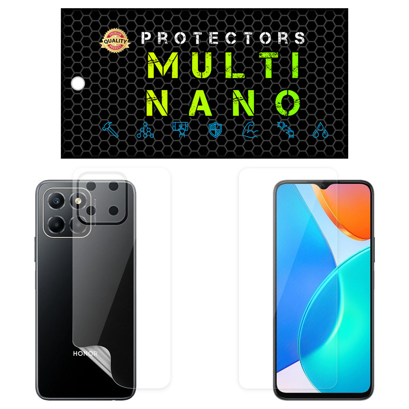 محافظ صفحه نمایش مولتی نانو مدل X-SFT مناسب برای گوشی موبایل آنر X8 5G به همراه محافظ پشت | کالا برتری