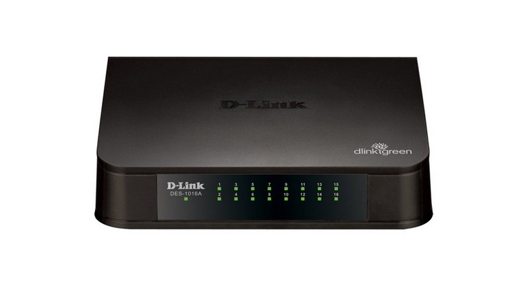 سوییچ غير مديريتي 16 پورت D-Link مدل DES-1016A - فروشگاه اینترنتی طیف سنتر
