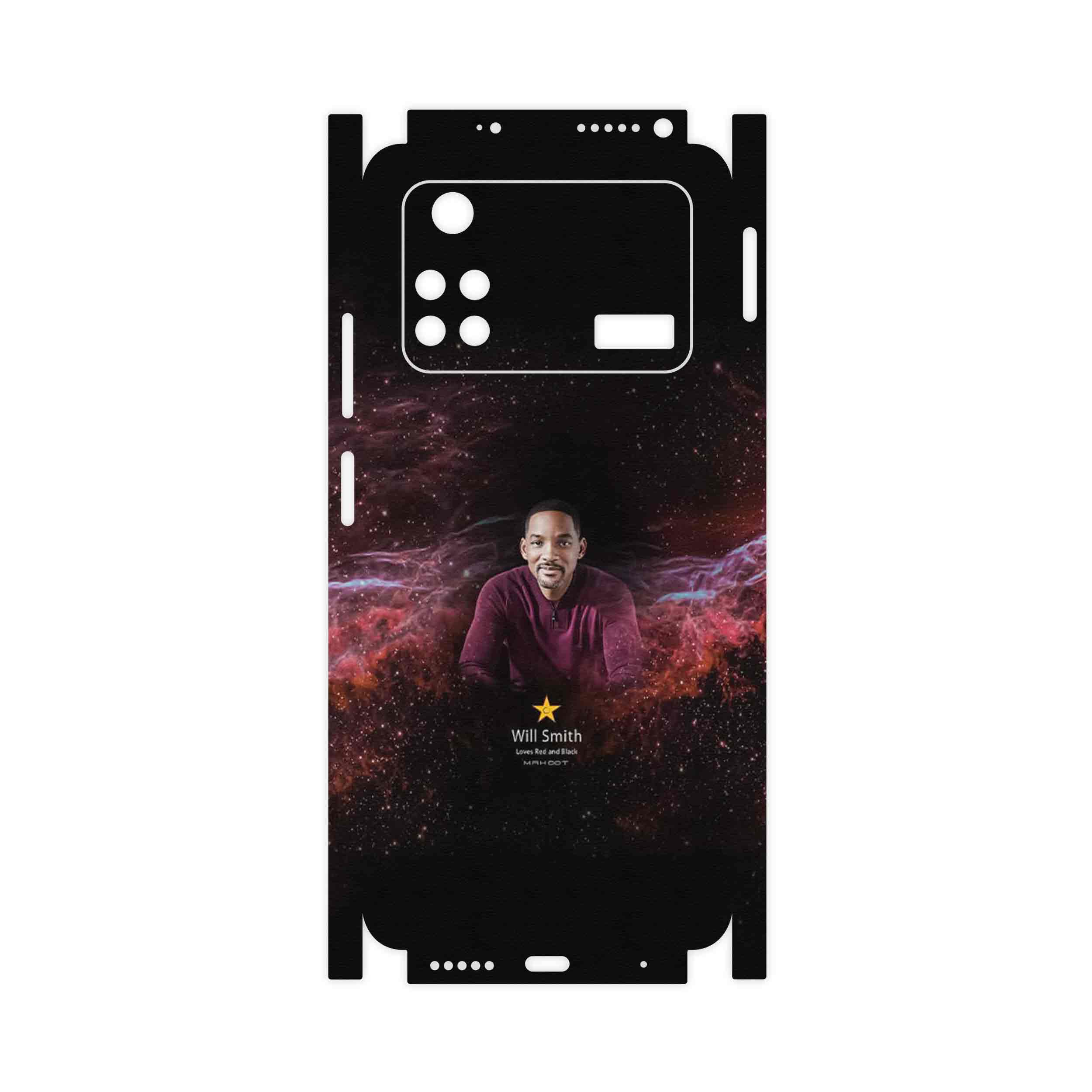 برچسب پوششی ماهوت مدل Will Smith-FullSkin مناسب برای گوشی موبایل شیائومی Poco M4 Pro 4G