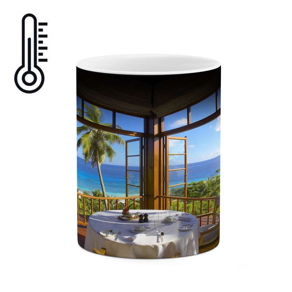 ماگ حرارتی کاکتی طرح شهر مدل mgh13345