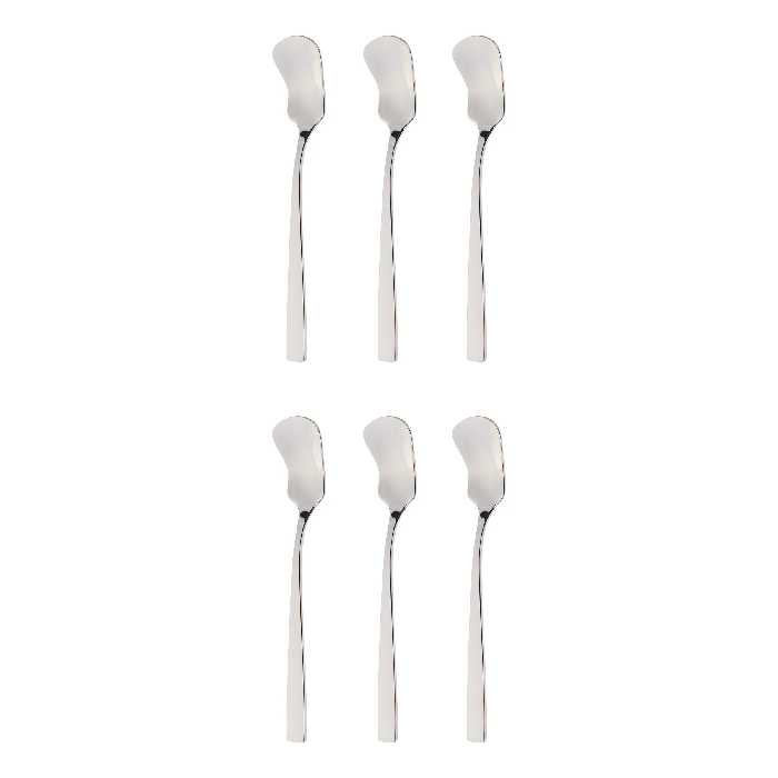 قاشق بستنی خوری داماس استیل مدل فلورا بسته 6 عددی
