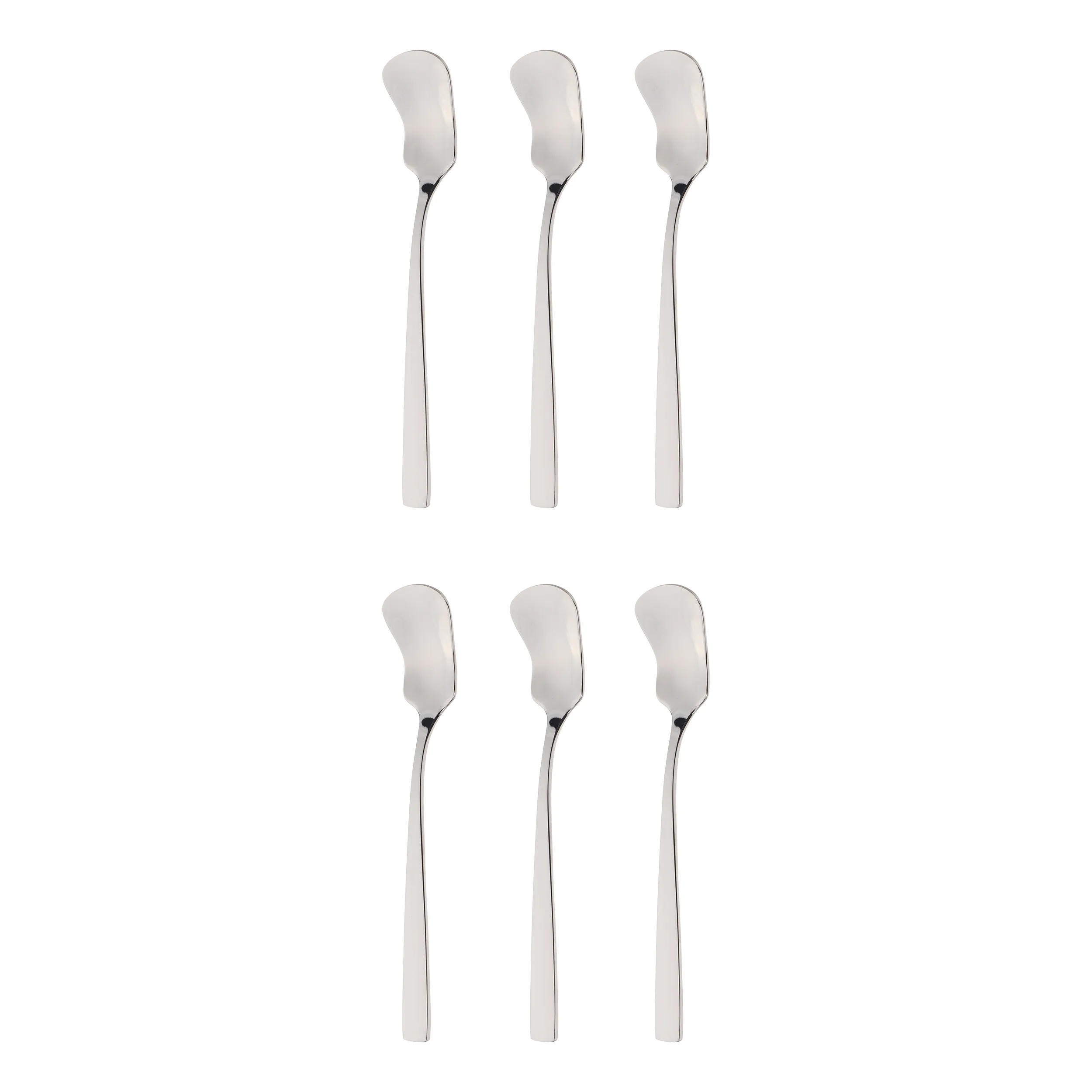 قاشق بستنی خوری داماس استیل مدل فلورا بسته 6 عددی