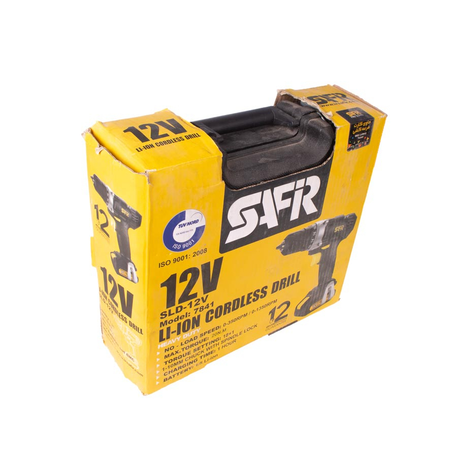 دریل پیچ گوشتی 12 ولت سفیر مدل 7841 - بی باکس