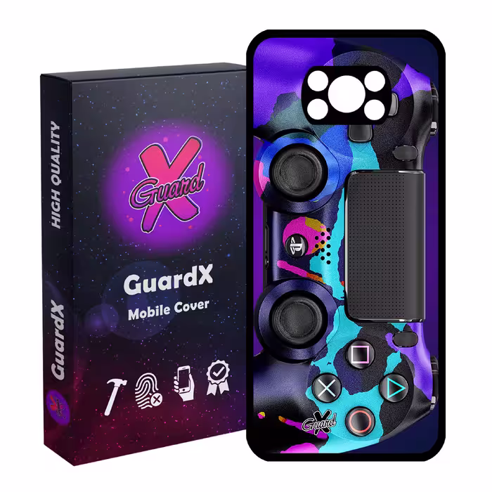 کاور گارد ایکس طرح PS4 Controller مدل Glass10089 مناسب برای گوشی موبایل شیائومی Poco X3 Pro