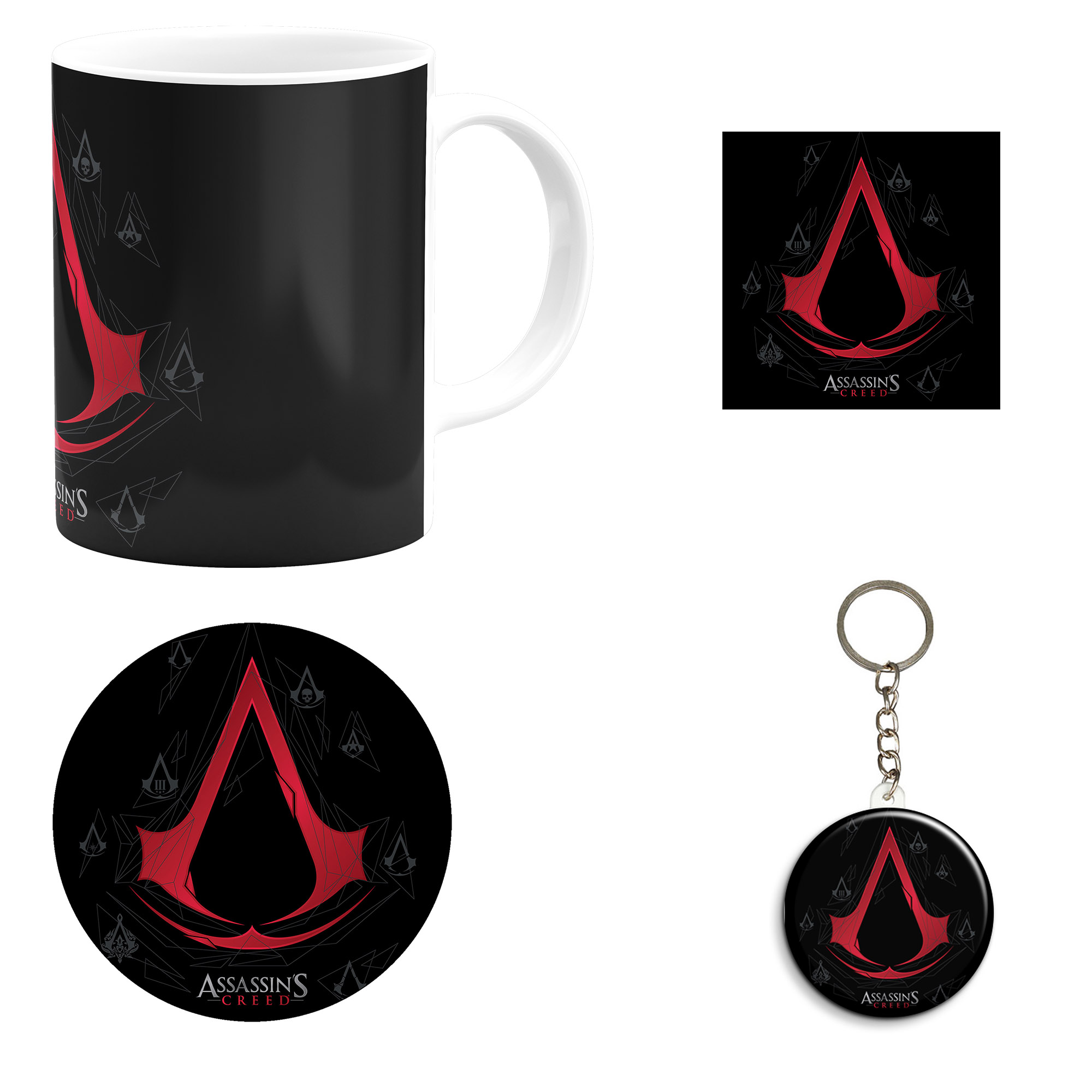 ست هدیه ماگ مدل اساسین کرید طرح assassin`s creed کد M12