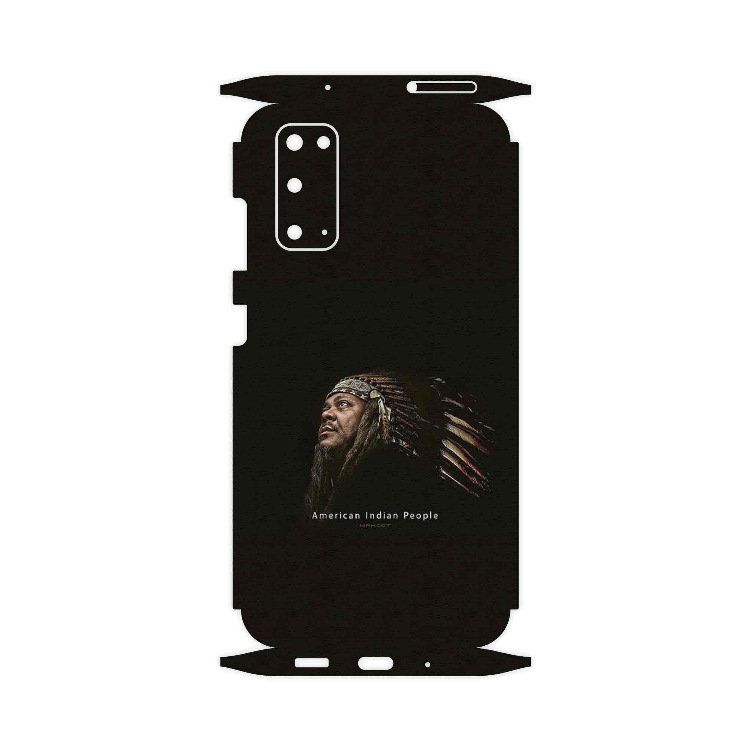 برچسب پوششی ماهوت مدل Portrait of an Indian Man-FullSkin مناسب برای گوشی موبایل سامسونگ Galaxy S20