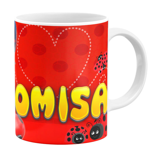 ماگ طرح دختر کفشدوزکی مدل رمیصا