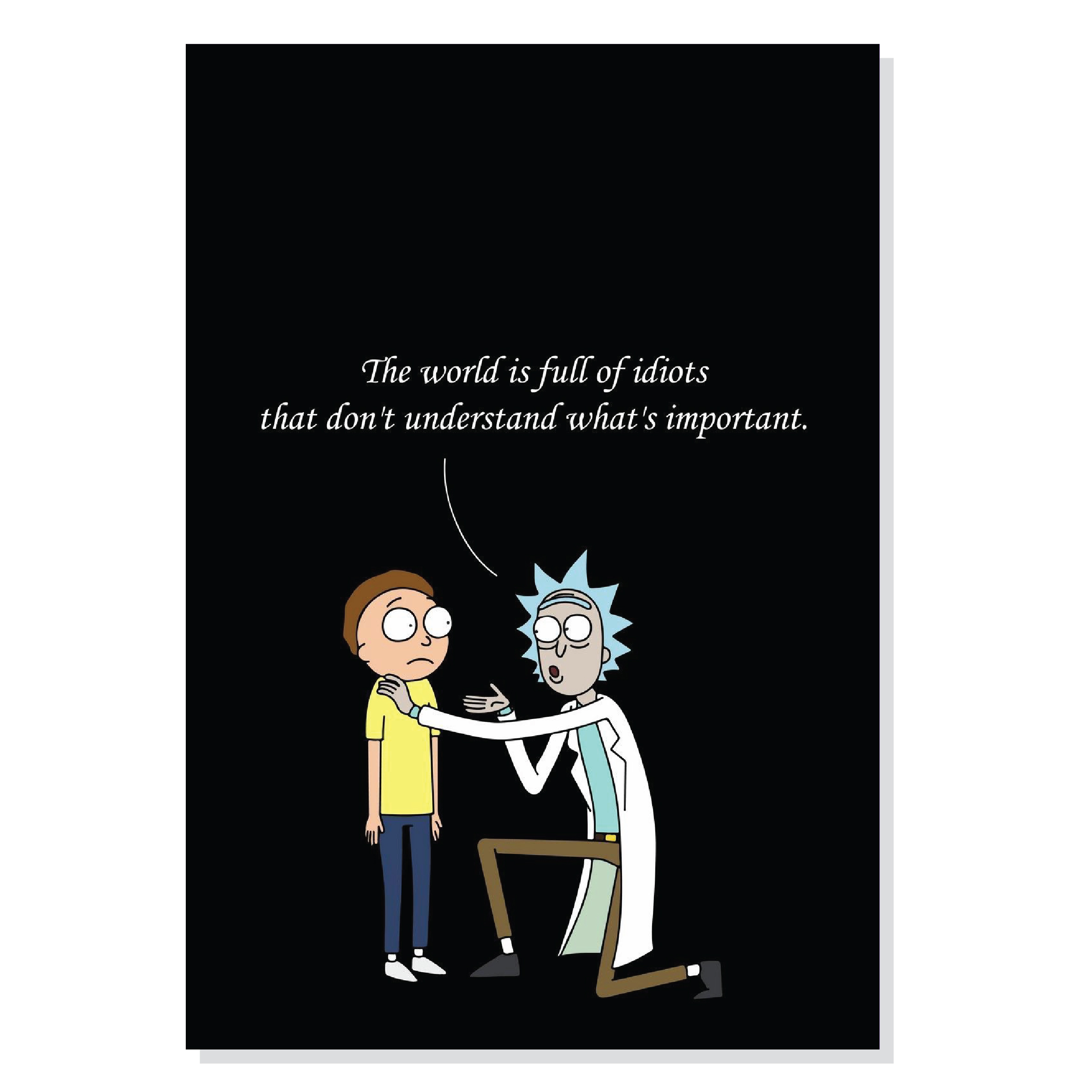 تابلو شاسی طرح ریک و مورتی مدل M0110