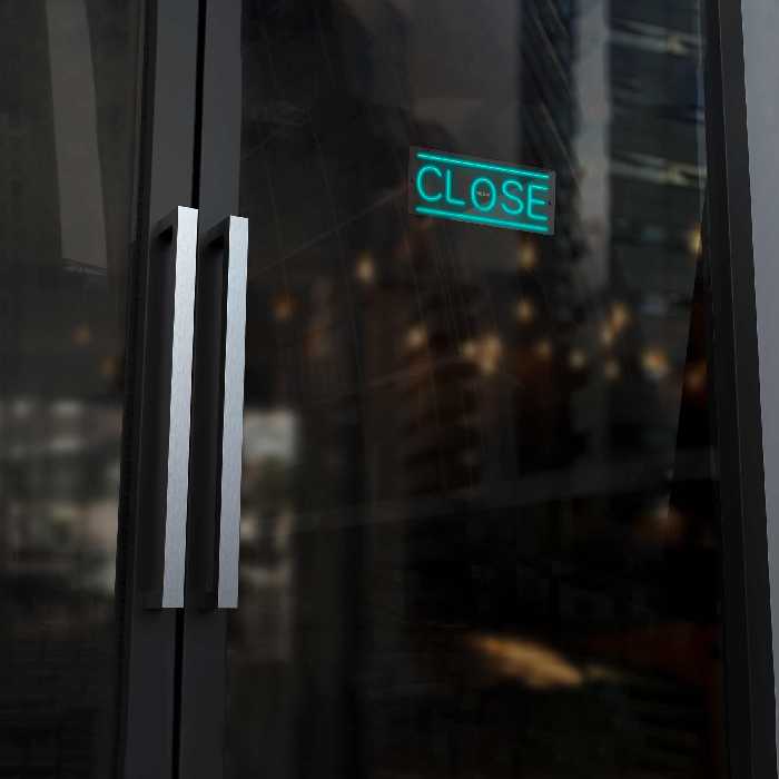 چراغ دیواری نئون دیزاین طرح Close_TBL