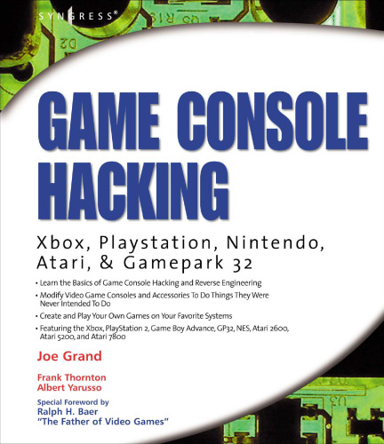 خرید و دانلود نسخه کامل کتاب Game console hacking: have fun while voiding you warranty