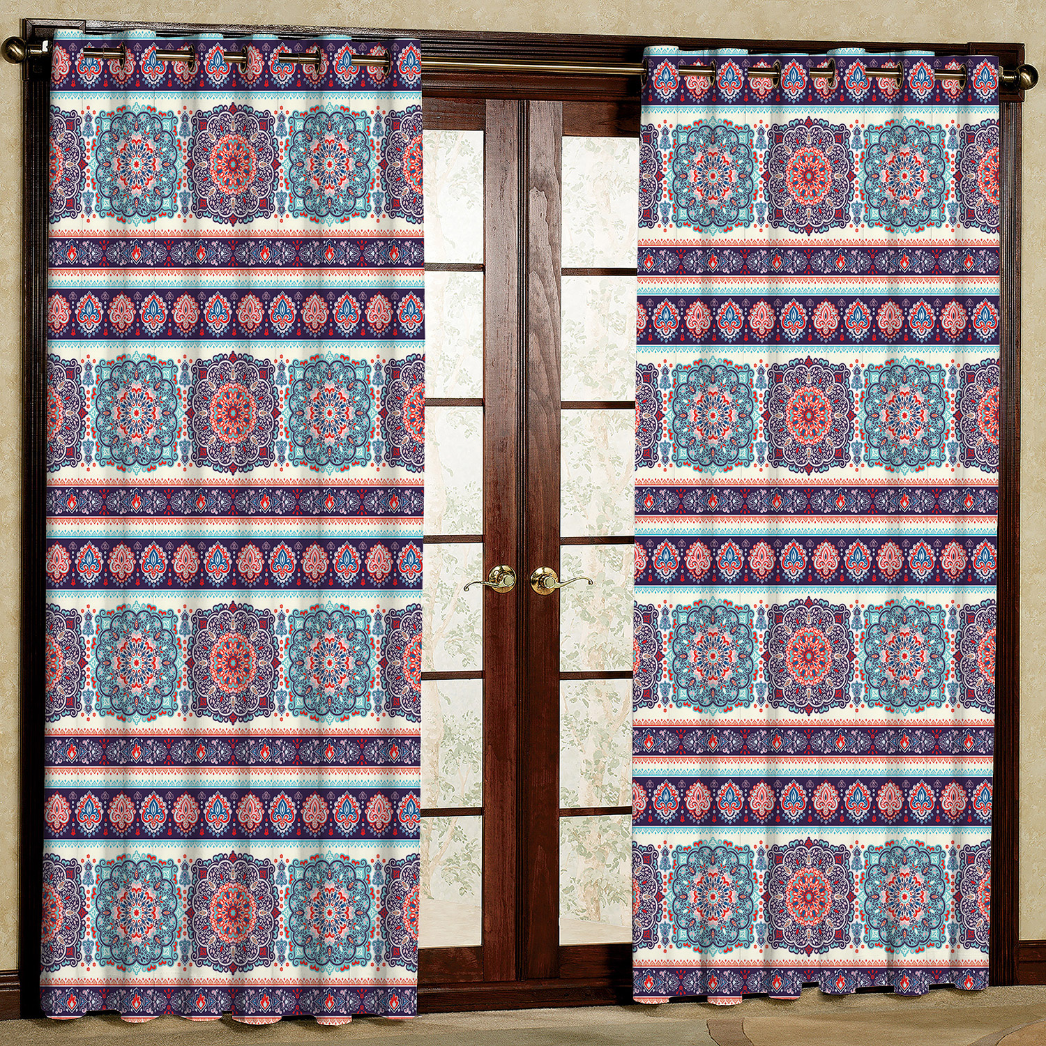   پرده مدل  هازان پانچی کد 125 D سایز 140x200 سانتی متر