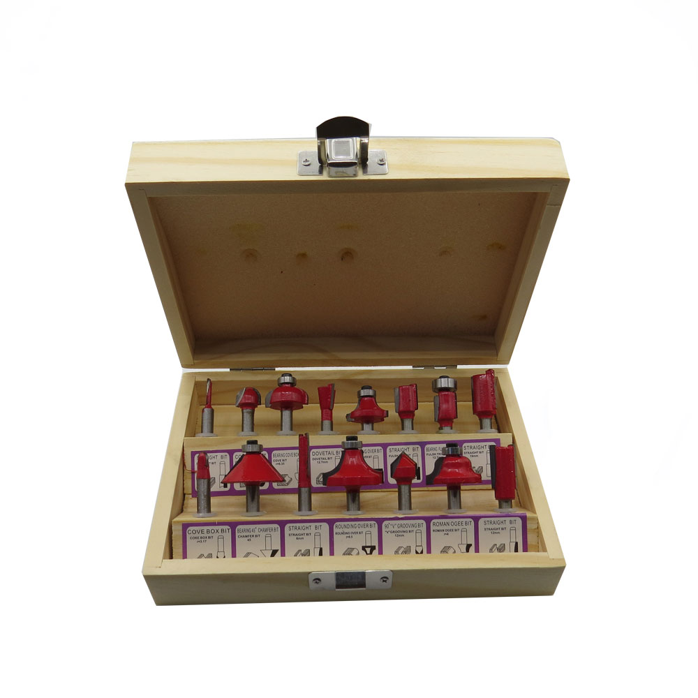 تیغ اور فرز چوب مدل R15 مجموعه 15 عددی