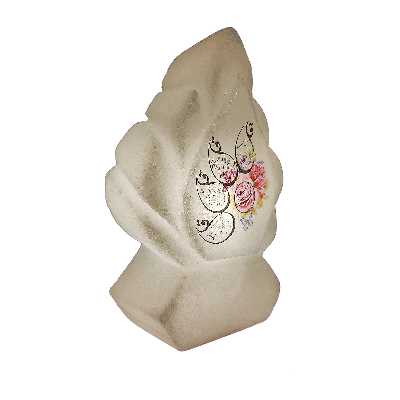 آباژور سنگ نمک مدل اشک لبه هلالی کوچک آیه دار کد 04