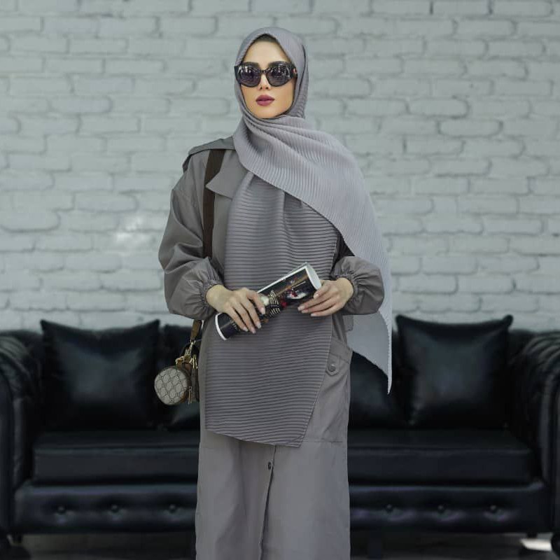 شال نخی باکیفیت عالی دورنگ با ارسال رایگان