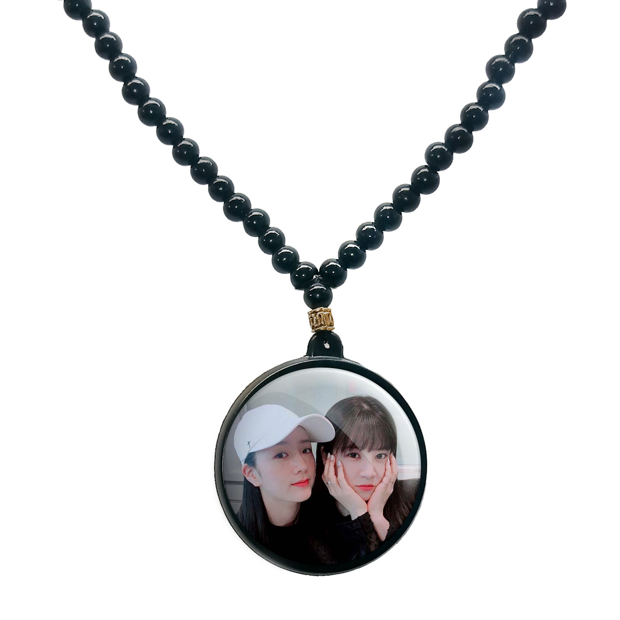 گردنبند پرمانه طرح Apink کد pmd.12026 مدل دو طرفه