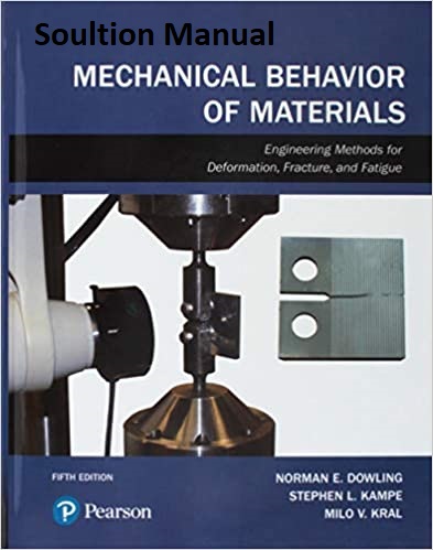 خرید و دانلود نسخه کامل کتاب [Soultion Manual   Resources] Mechanical Behavior of Materials (5th Edition) - word