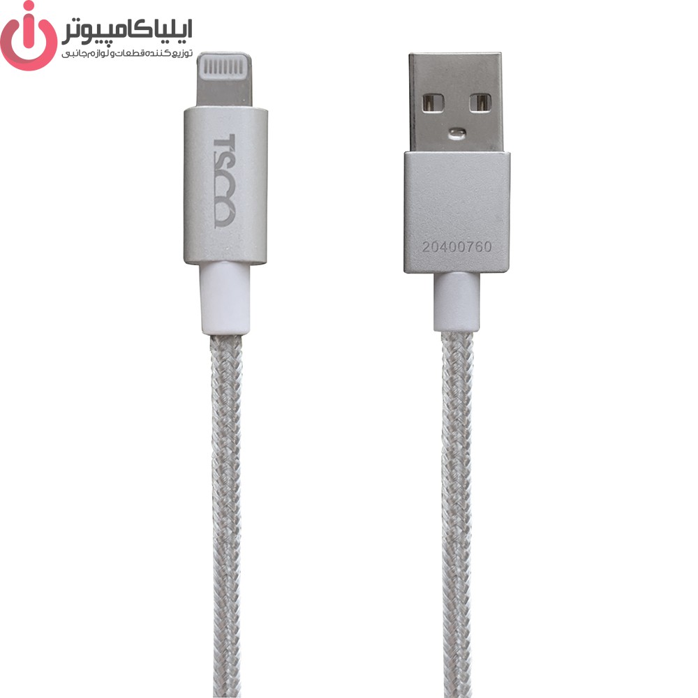 کابل تبدیل USB به لایتنینگ تسکو مدل TC i 400 طول 1 متر
